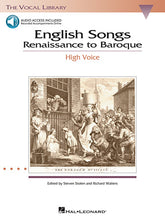 English Songs: Renaissance to Baroque High Voice