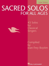 Sacred Solos for All Ages - Vocal Solos Low Voice