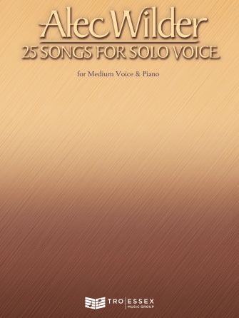 Wilder, Alec - Twenty-Five Songs for Solo Voice