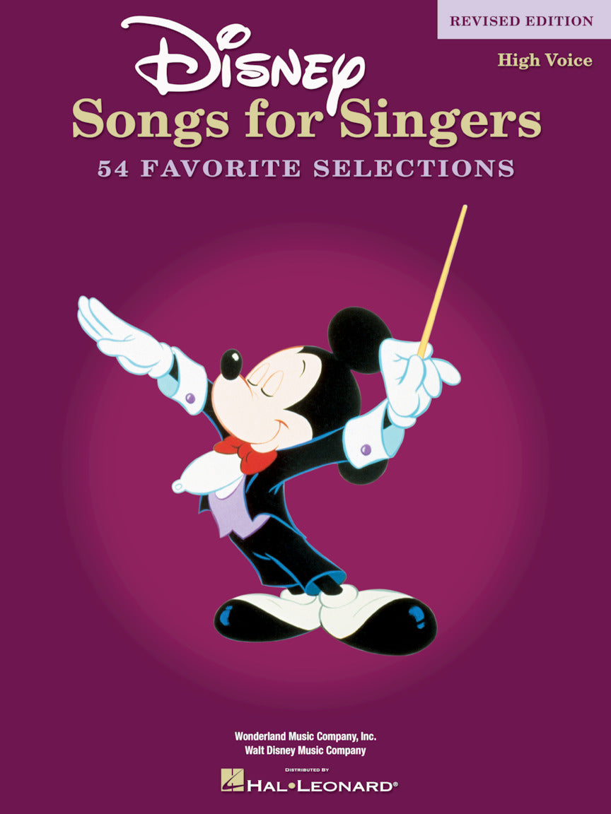 Disney Songs for Singers - Revised Edition High Voice