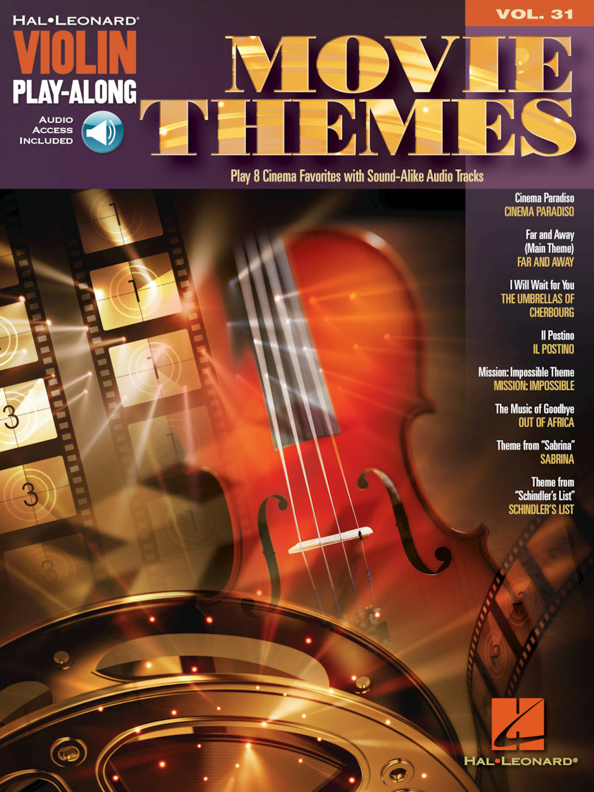 Movie Themes - Violin Play-Along Volume 31