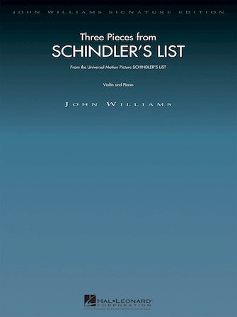 Williams Schindler's List, Three Pieces from - Violin and Piano