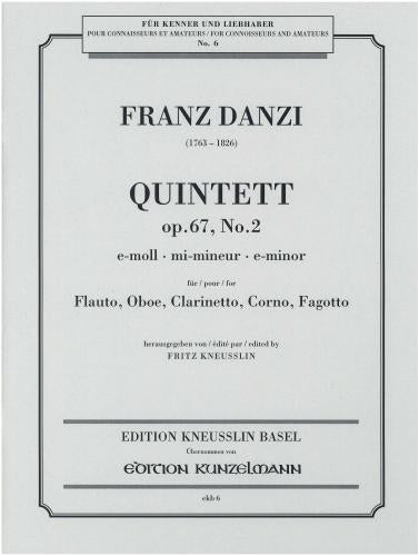 Danzi Woodwind Quintet in e minor Opus 67 No 2