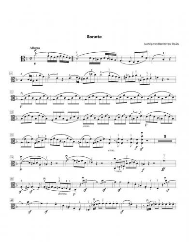 Beethoven Spring Sonata Arr. Viola