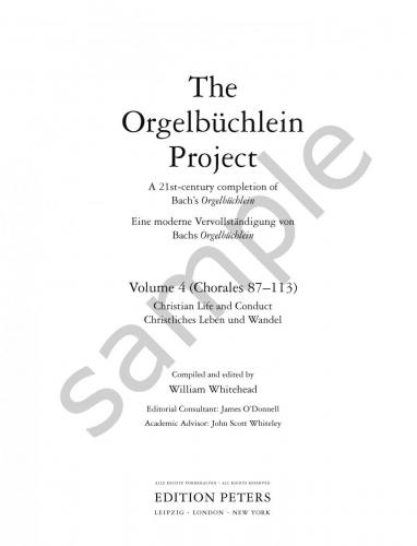 The Orgelbuchlein Project: a 21st-century completion of Bach's Little Organ Book