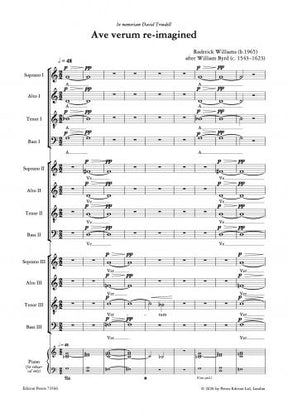 Williams Ave Verum Corpus Re-imagined 3 SATB Choirs