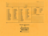 Musidex Band/Orchestra Concert Size Filing Envelope