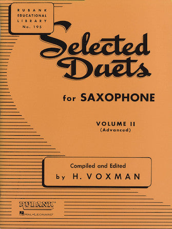 Rubank Selected Duets Saxophone - Volume 2 Advanced