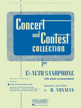 Concert and Contest Collections for Eb Alto Saxophone Piano Accompaniment