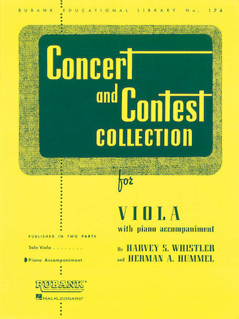 Concert and Contest Collections for Viola