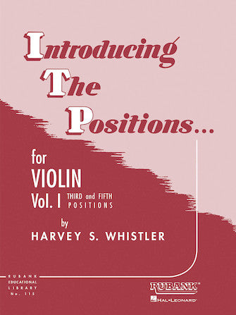 Whistler Introducing the Positions for Violin - Volume 1