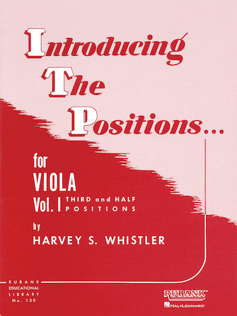 Whistler Introducing the Positions for Viola - Volume 1