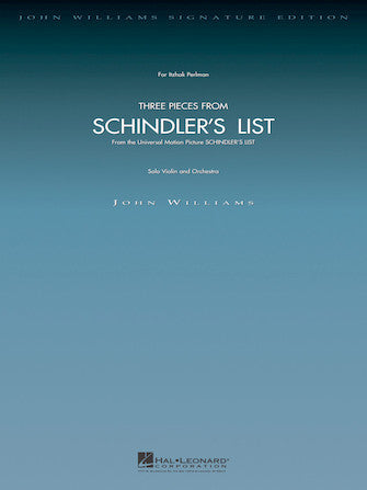 Williams Three Pieces from Schindler's List - Deluxe Score