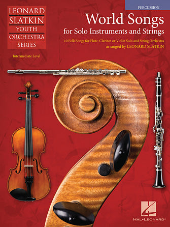 World Songs for Solo Instruments and Strings - Percussion