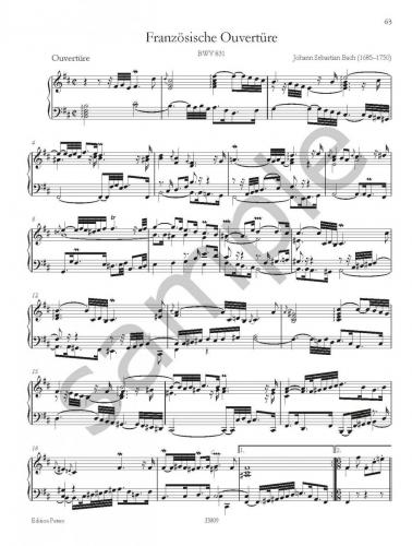 Bach French Suites BWV 812–817 & French Overture BWV 831