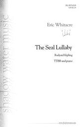 Whitacre The Seal Lullaby TTBB