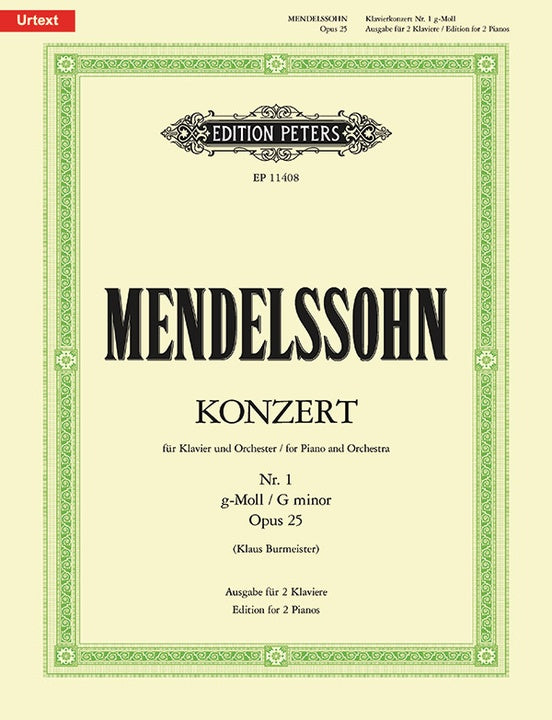 Mendelssohn Piano Concerto No. 1 in G minor Op. 25 (Edition for 2 Pianos)