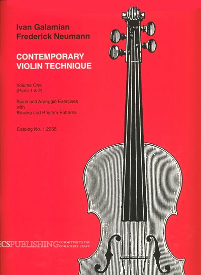 The Galamian Contemporary Violin Technique Vol. 1