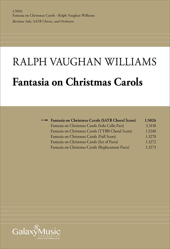 Vaughan Williams Fantasia on Christmas Carols (Choral Score)