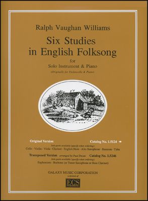 Vaughan Williams Six Studies in English Folksong