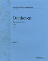 Beethoven Symphony No. 4 in Bb major Op. 60 Study Score