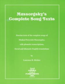 Mussorgsky's Complete Song Texts