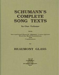 Schumann's Complete Song Texts in One Volume