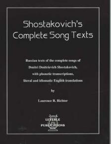 Shostakovich Complete Song Texts