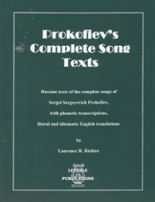 Prokofiev Complete Song Texts
