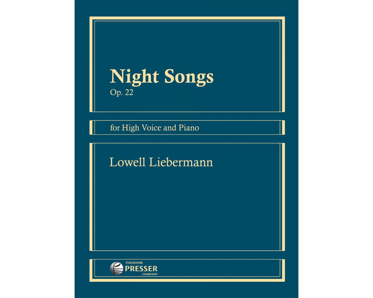 Liebermann Night Songs High Voice & Piano