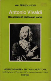 Antonio Vivaldi Documents of His Life and Works