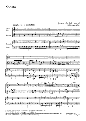 Janitsch Sonata in F major