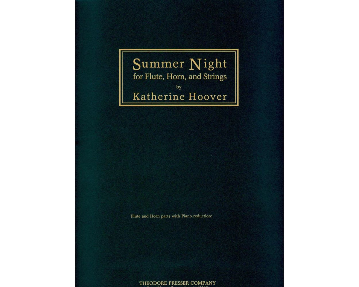 Hoover Summer Night for Flute, Horn and Strings