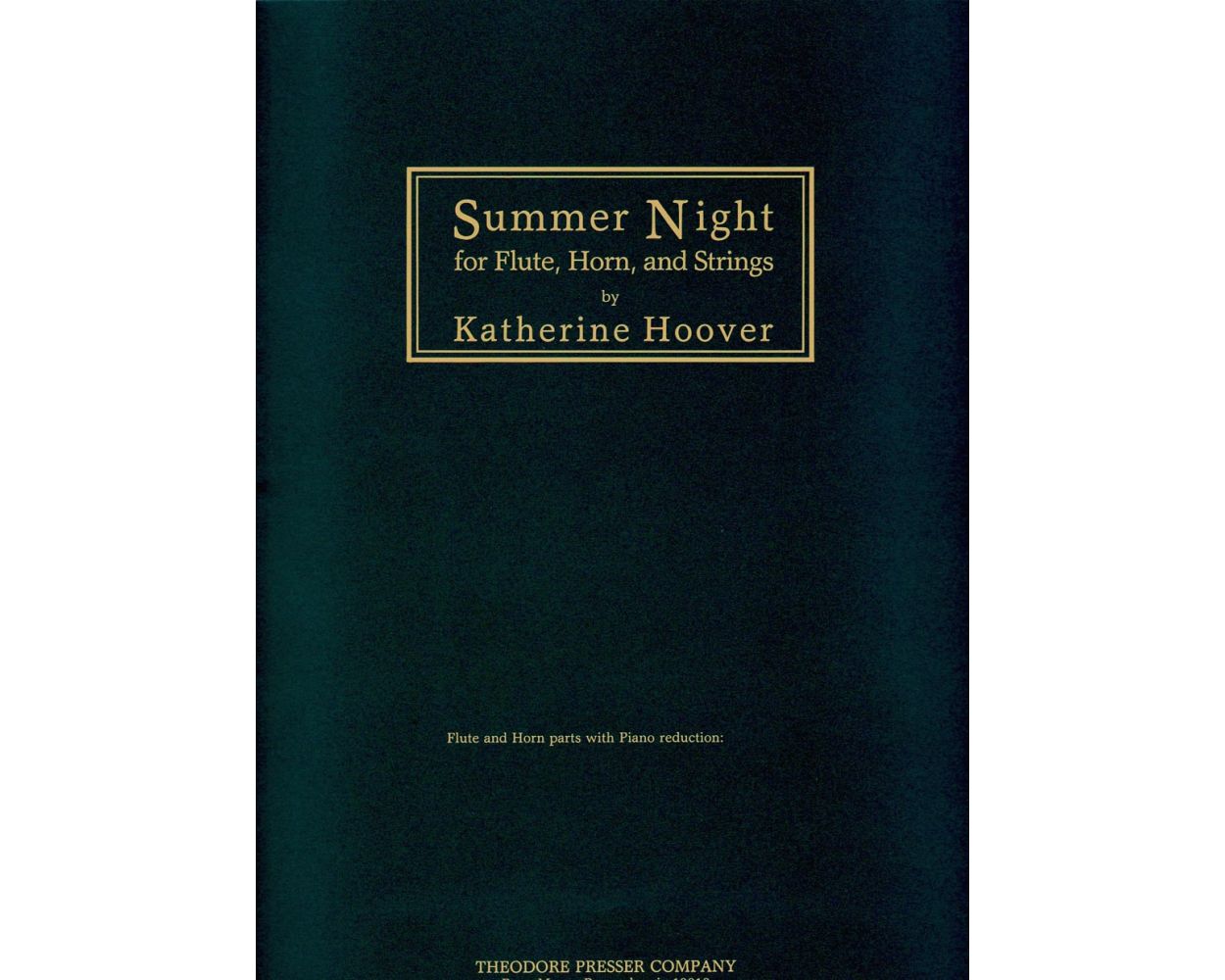 Hoover Summer Night for Flute, Horn and Strings