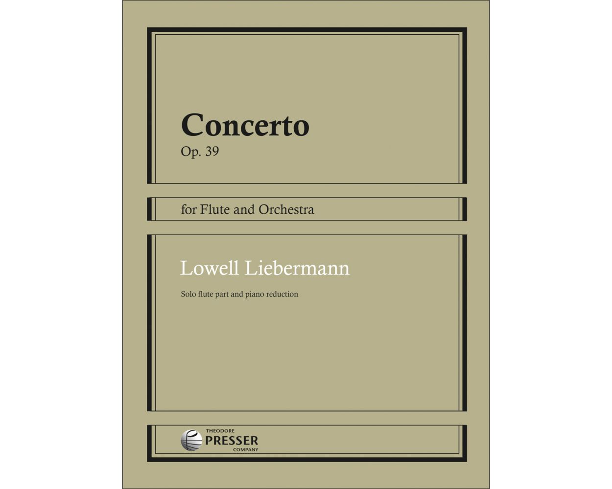Liebermann Concerto For Flute and Orchestra, Op. 39
