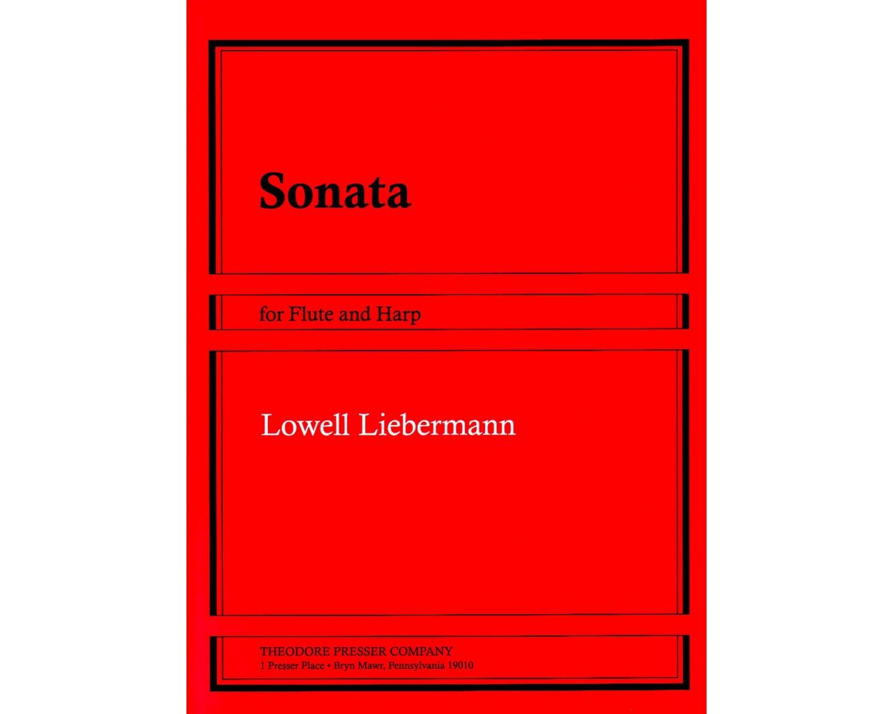 Liebermann Sonata for Flute and Harp