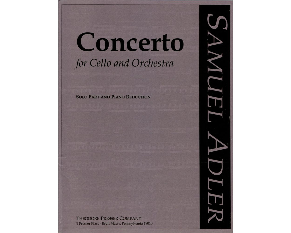 Adler: Cello Concerto