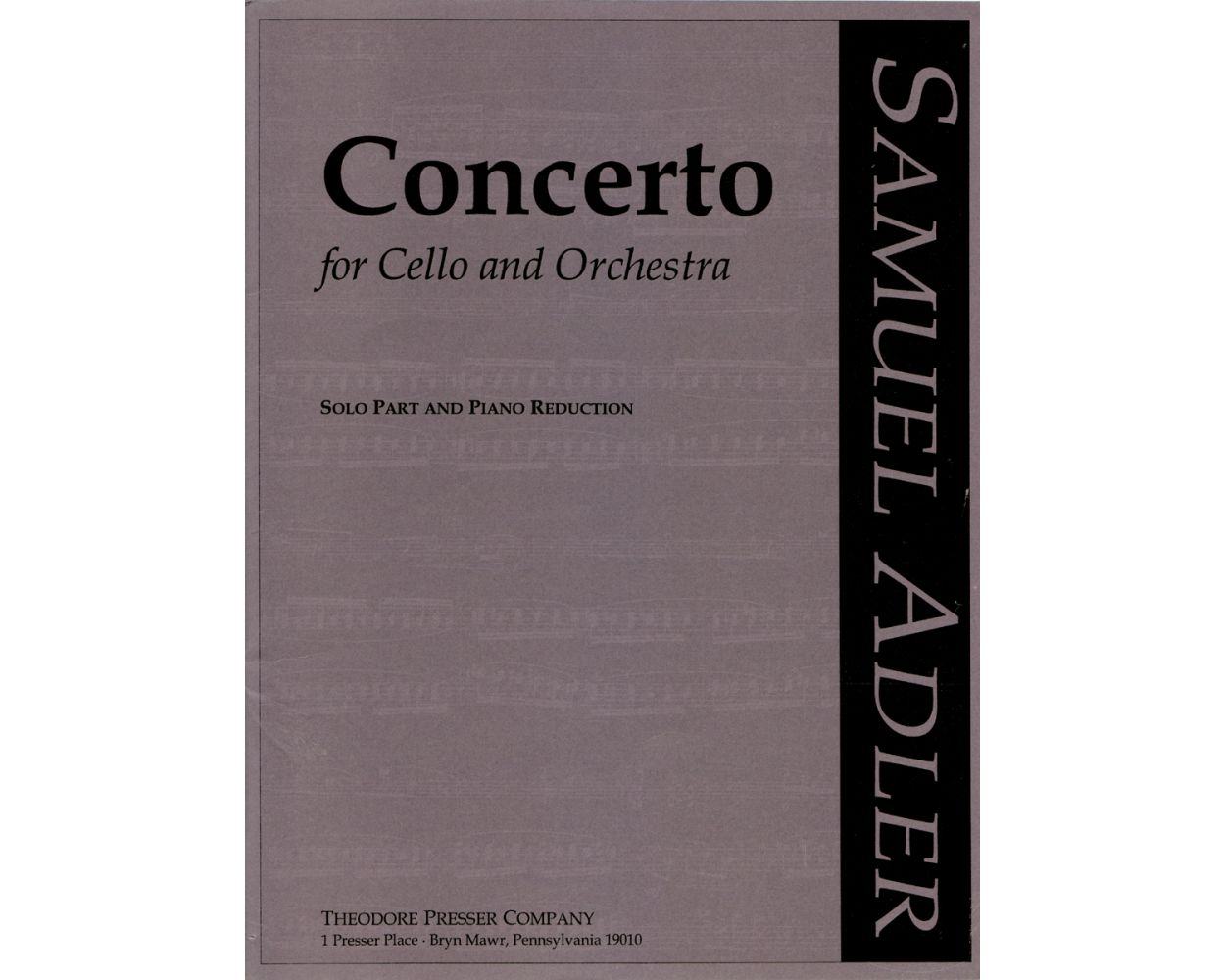 Adler: Cello Concerto