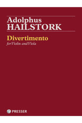 Hailstork Divertimento for Violin and Viola