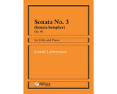 Liebermann Cello Sonata No. 3 (Sonata Semplice), Op. 90