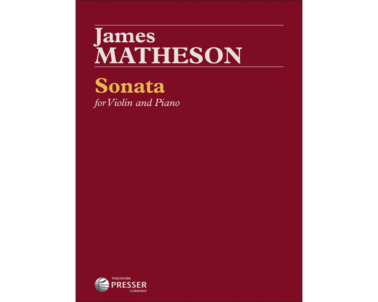 Clearance: Matheson Sonata for Violin and Piano