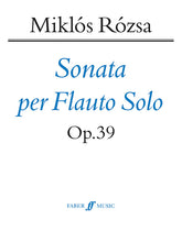 Rozsa Flute Sonata, Opus 39