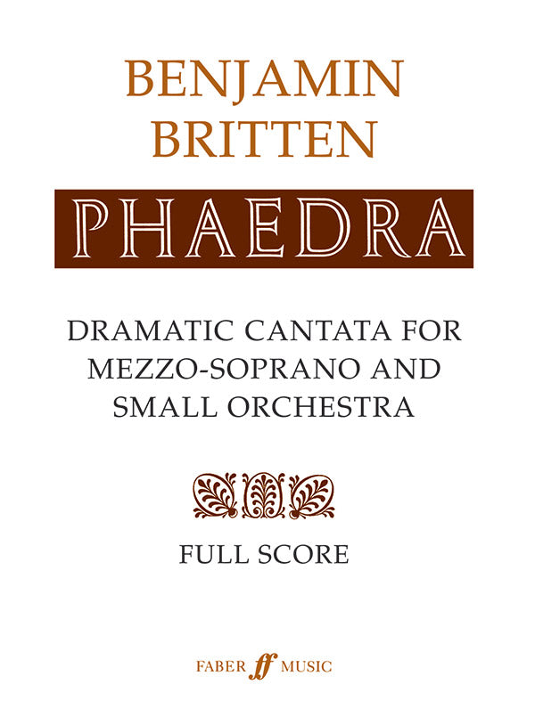 Britten Phaedra Full Score