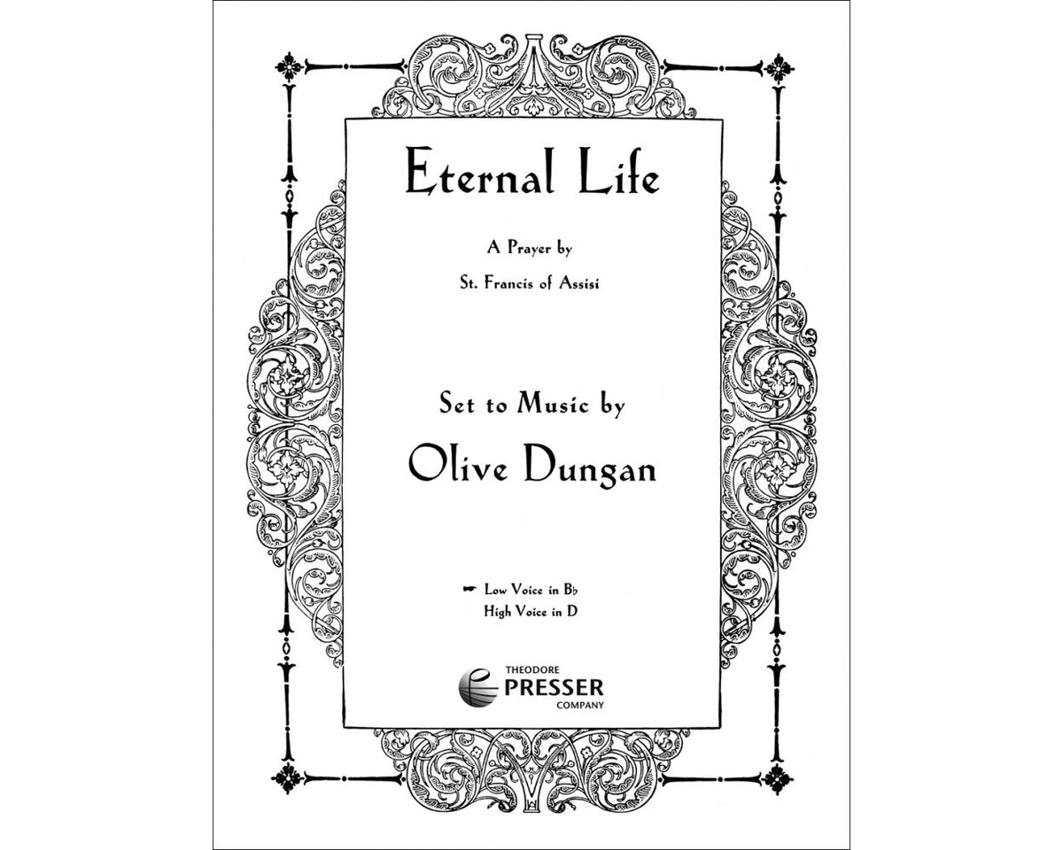 Dungan Eternal Life for low voice in B-Flat