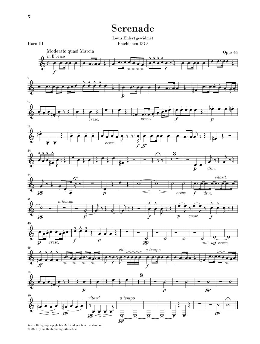 Dvorak Wind Serenade in d minor Op. 44