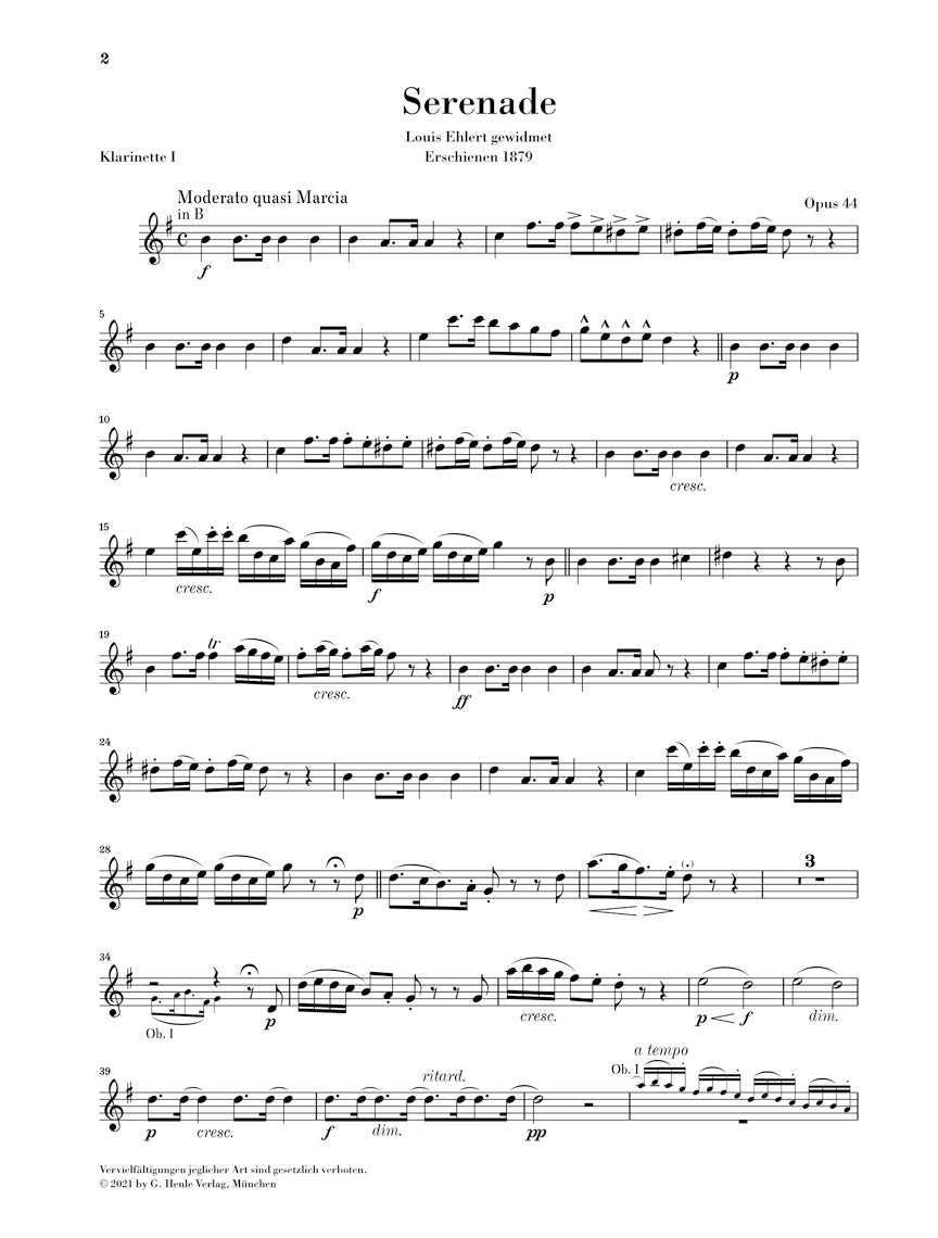 Dvorak Wind Serenade in d minor Op. 44