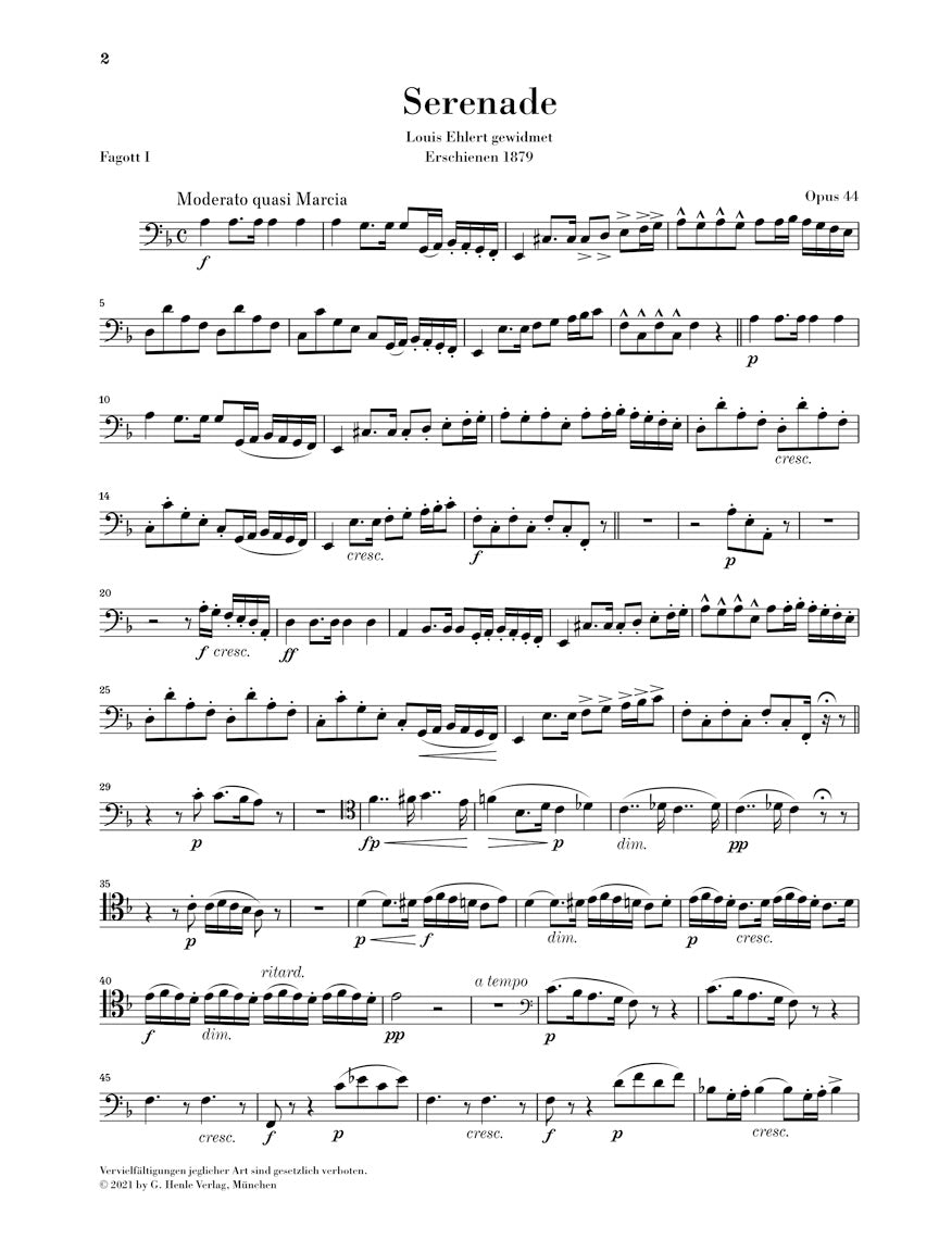 Dvorak Wind Serenade in d minor Op. 44