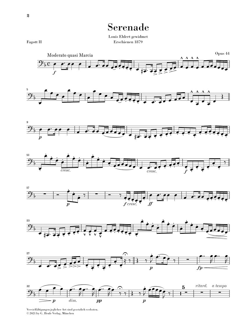 Dvorak Wind Serenade in d minor Op. 44