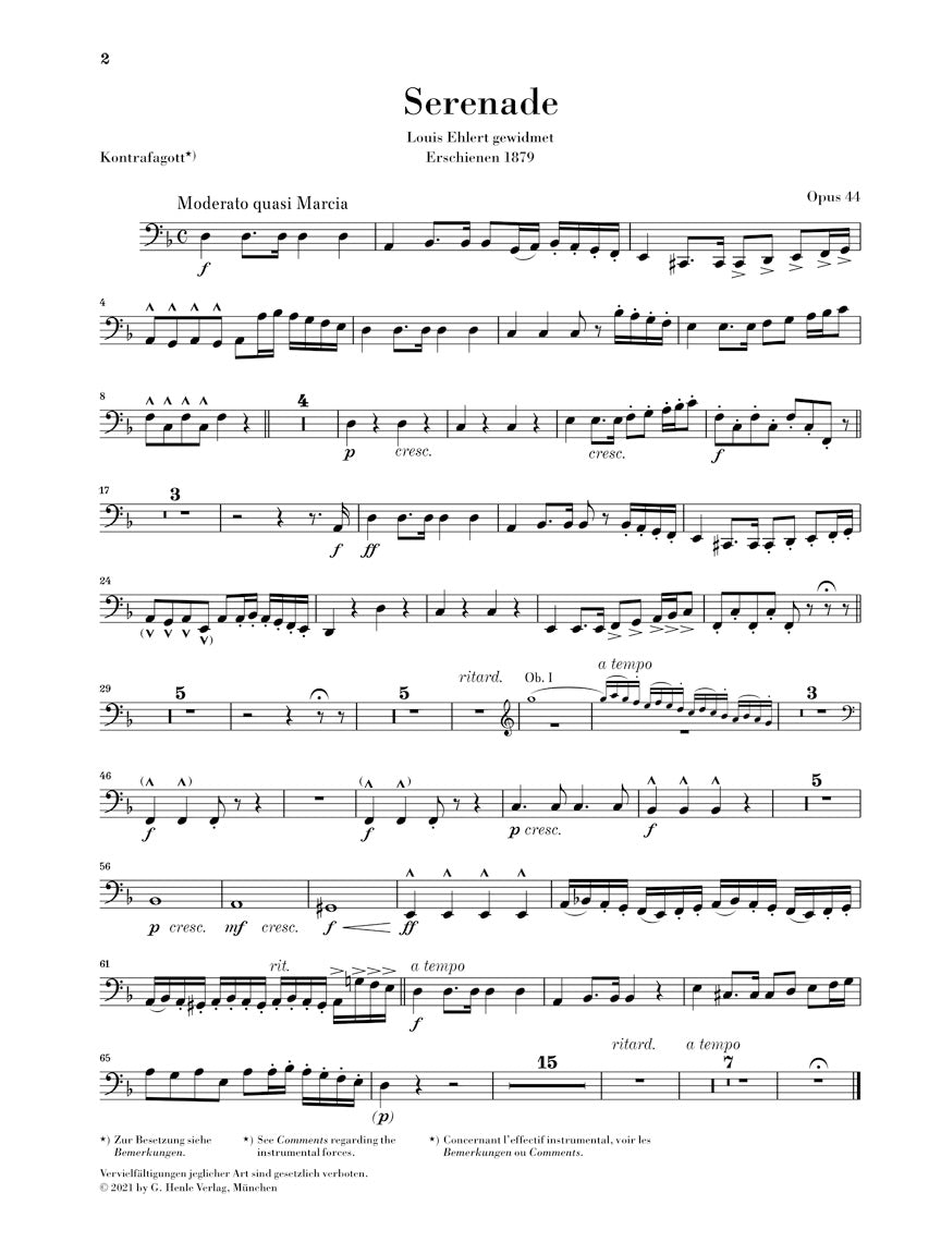 Dvorak Wind Serenade in d minor Op. 44