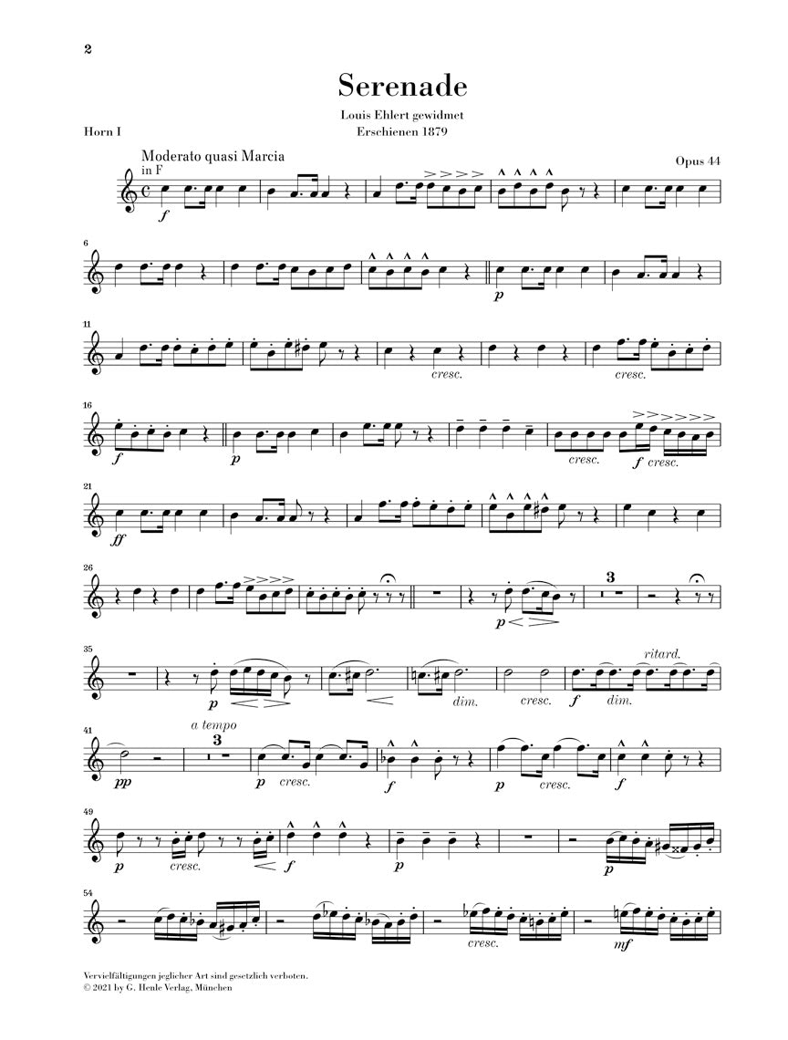 Dvorak Wind Serenade in d minor Op. 44